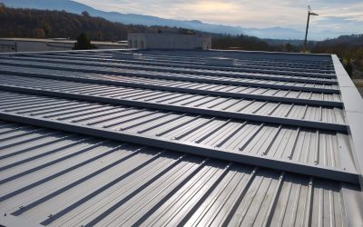 Désamiantage de toiture industrielle et remplacement en panneaux sandwich à Varacieux (38)